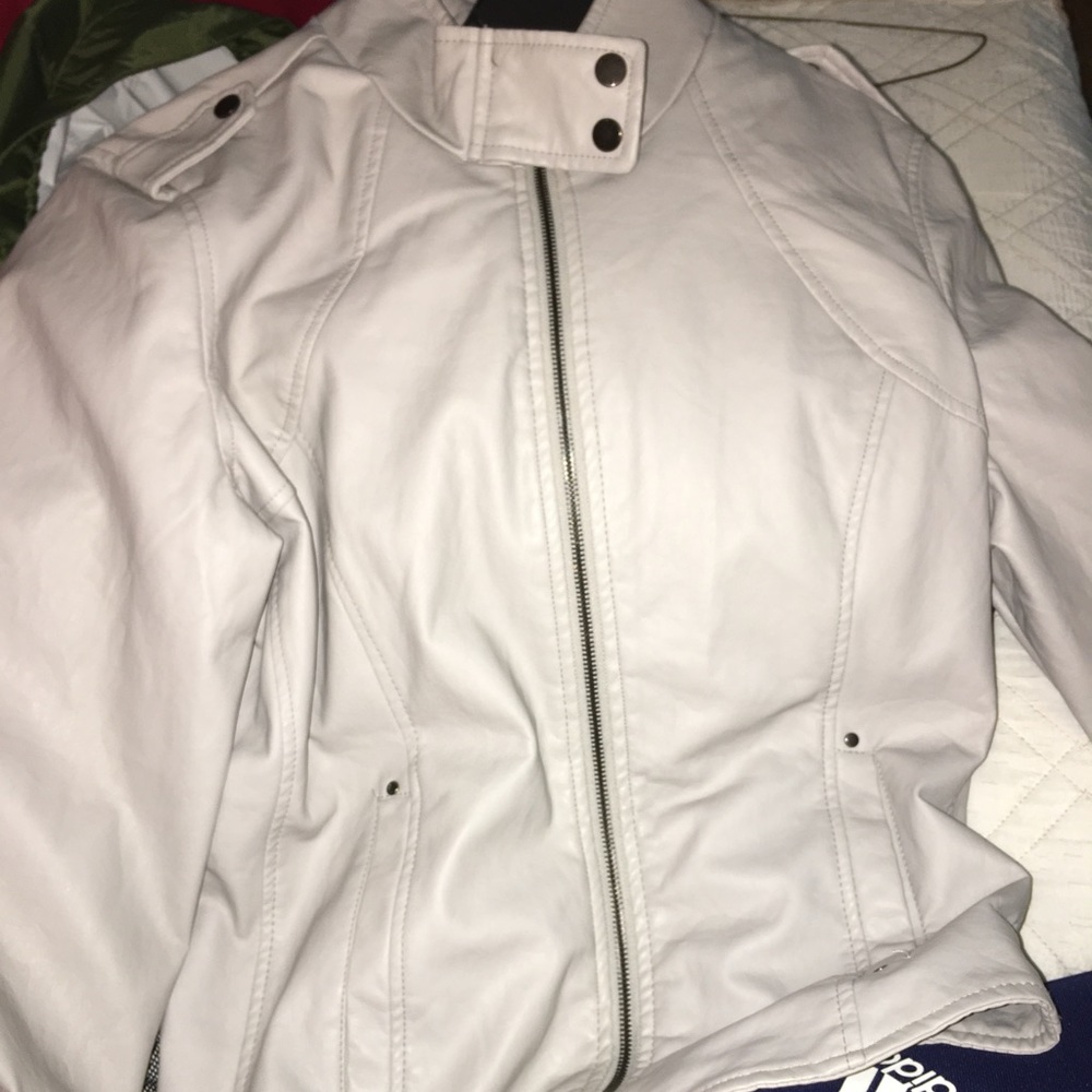 Grey Leather jacket
